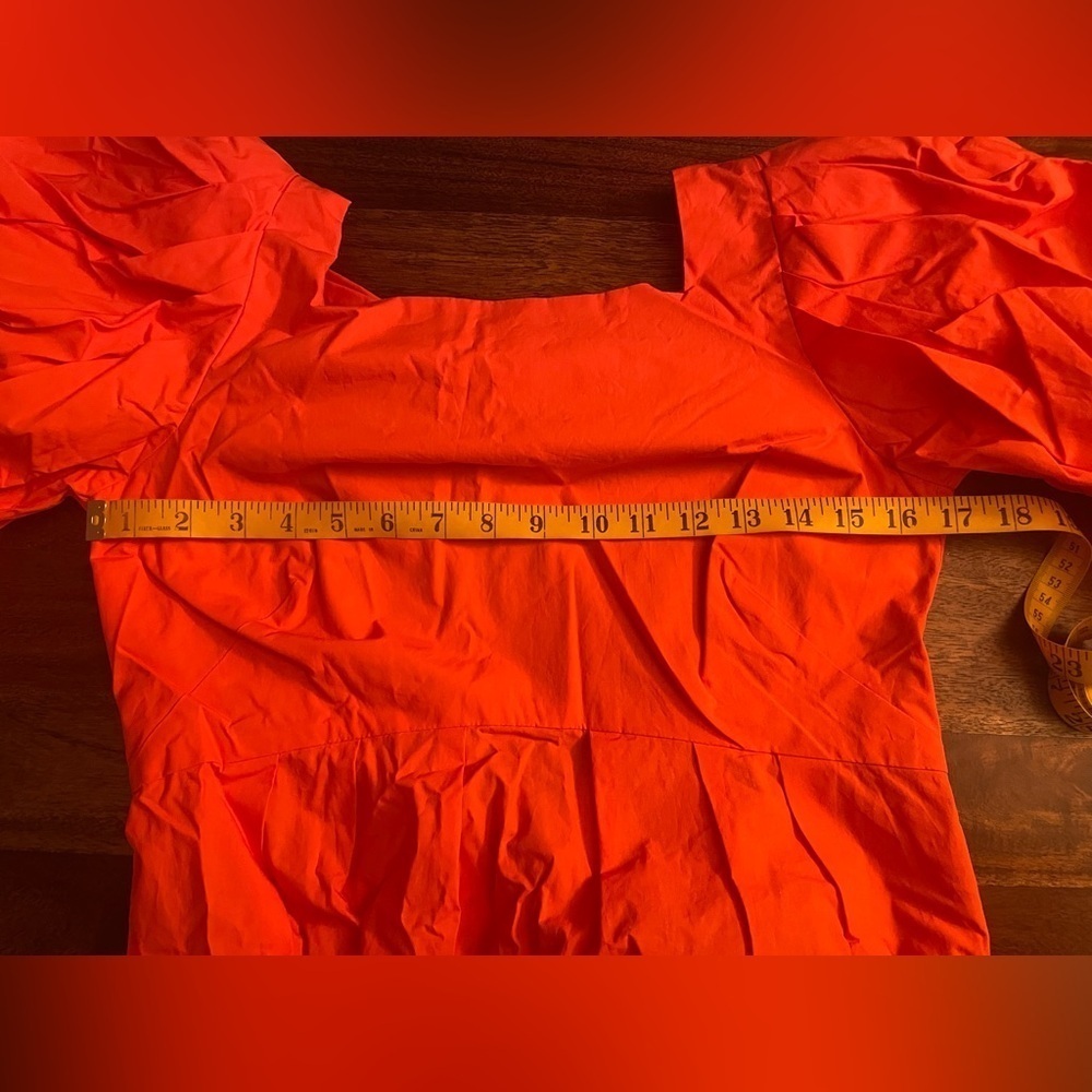 - FARM Rio Orange Open Back Mini Dress -size S - Picture 12 of 13